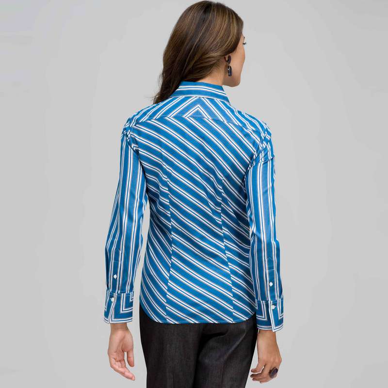 Striped Shirt, Royal Multi, large image number 1